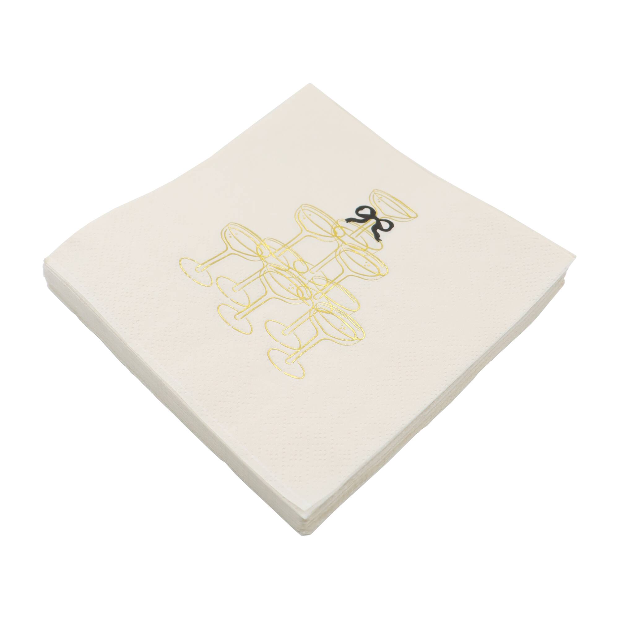 24 Packs: 20 ct. (480 total) Champagne Tower Beverage Napkins by Celebrate It™
